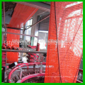 Tubular mesh bag for packaging and printing with drawstring